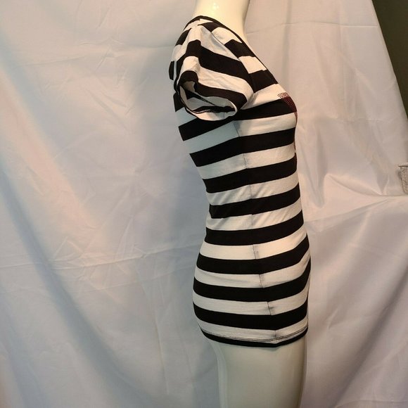 🌷 GUESS Triangle Logo XS Beaded black white - Picture 3 of 8